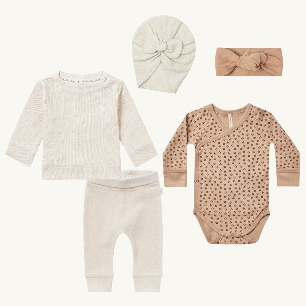 NWT - Quincy Mae organic set for baby girl​​​​